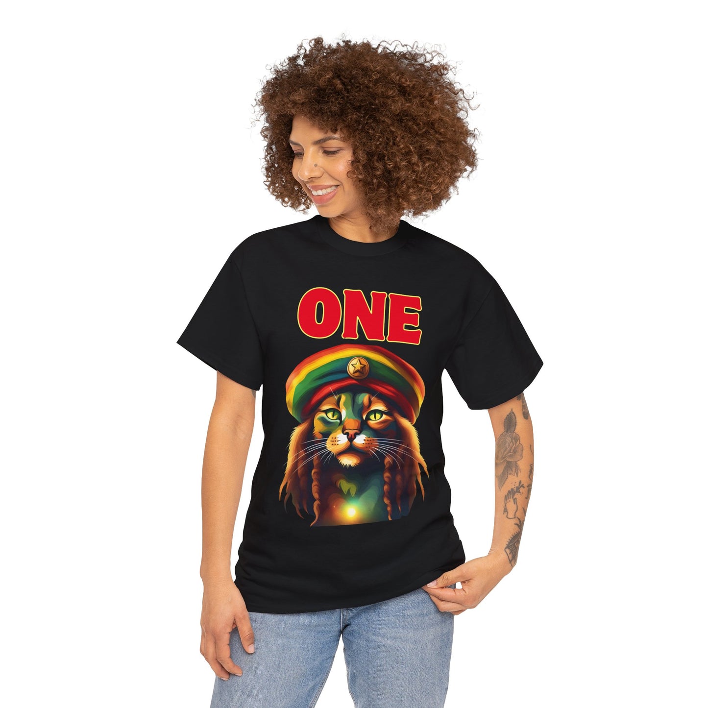 One (Design 1) - Unisex Heavy Cotton Tee