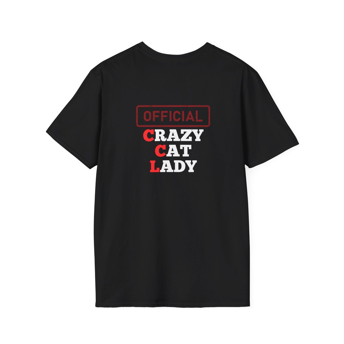 Official Crazy Cat Lady (Design 2) - Unisex Softstyle T-Shirt