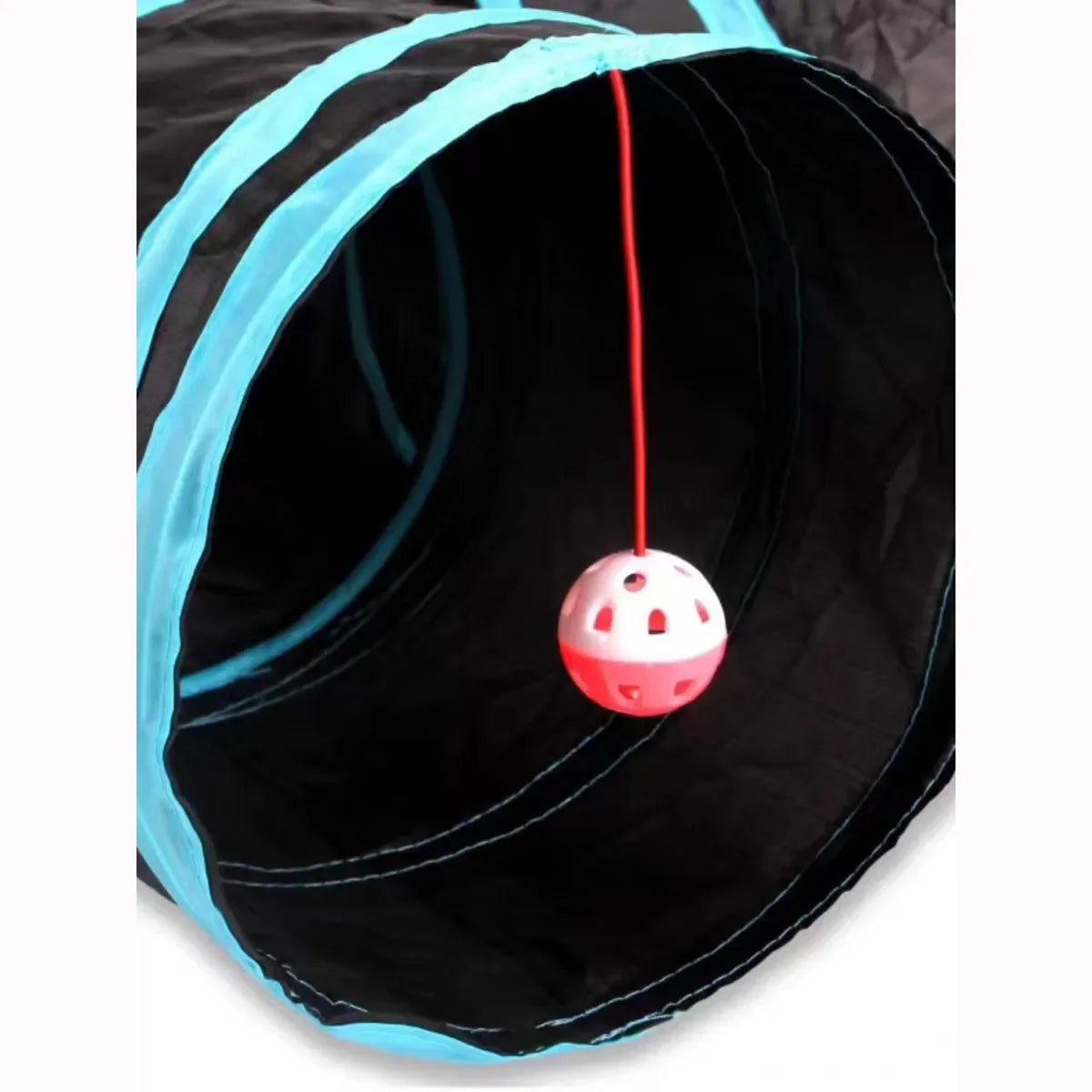 PurrPlay™ Foldable Cat Tunnel Extreme - the ultimate entertainment solution for your feline friends!