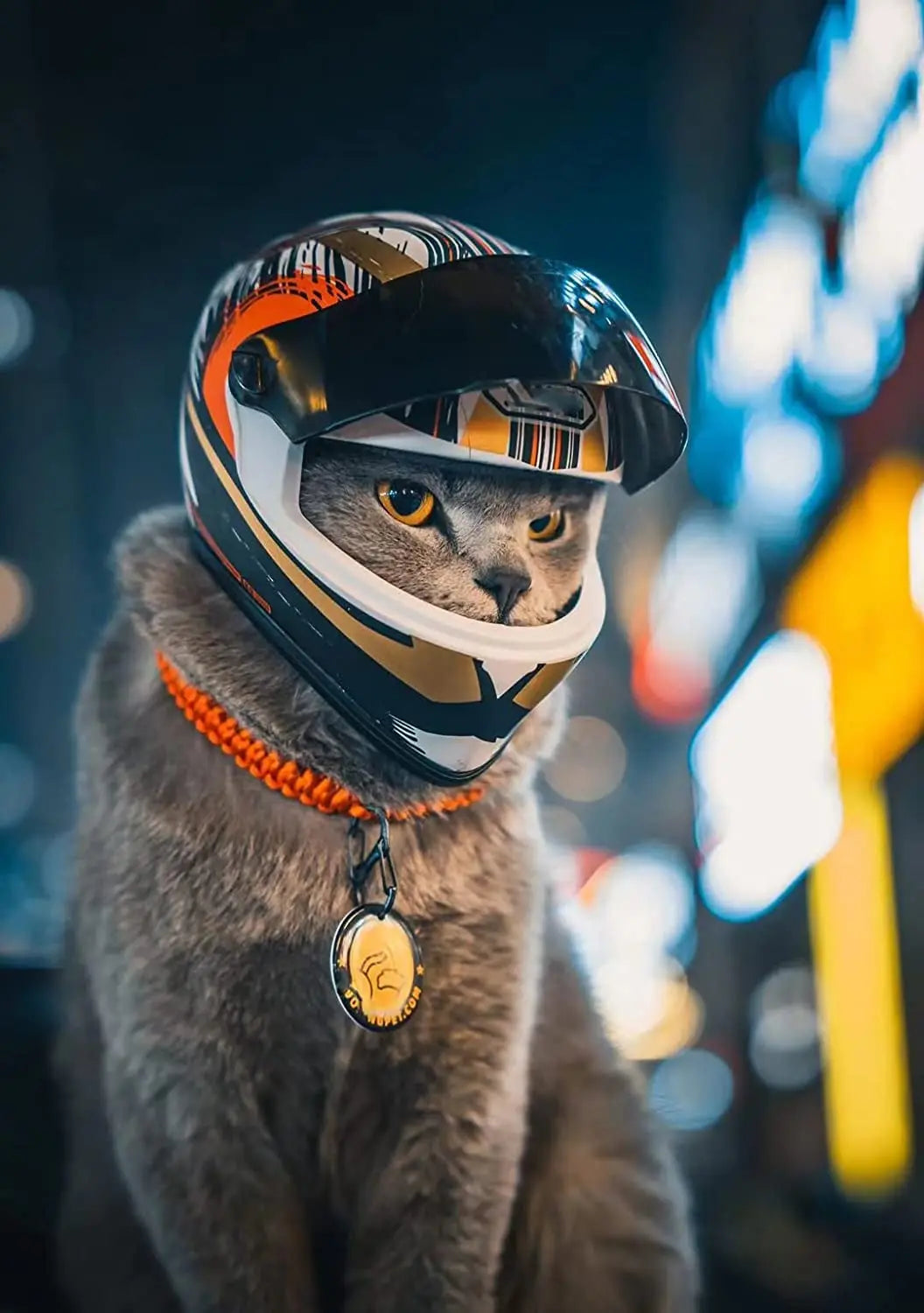 ATUBAN PawGuard: Feline Safety Chic Helmet