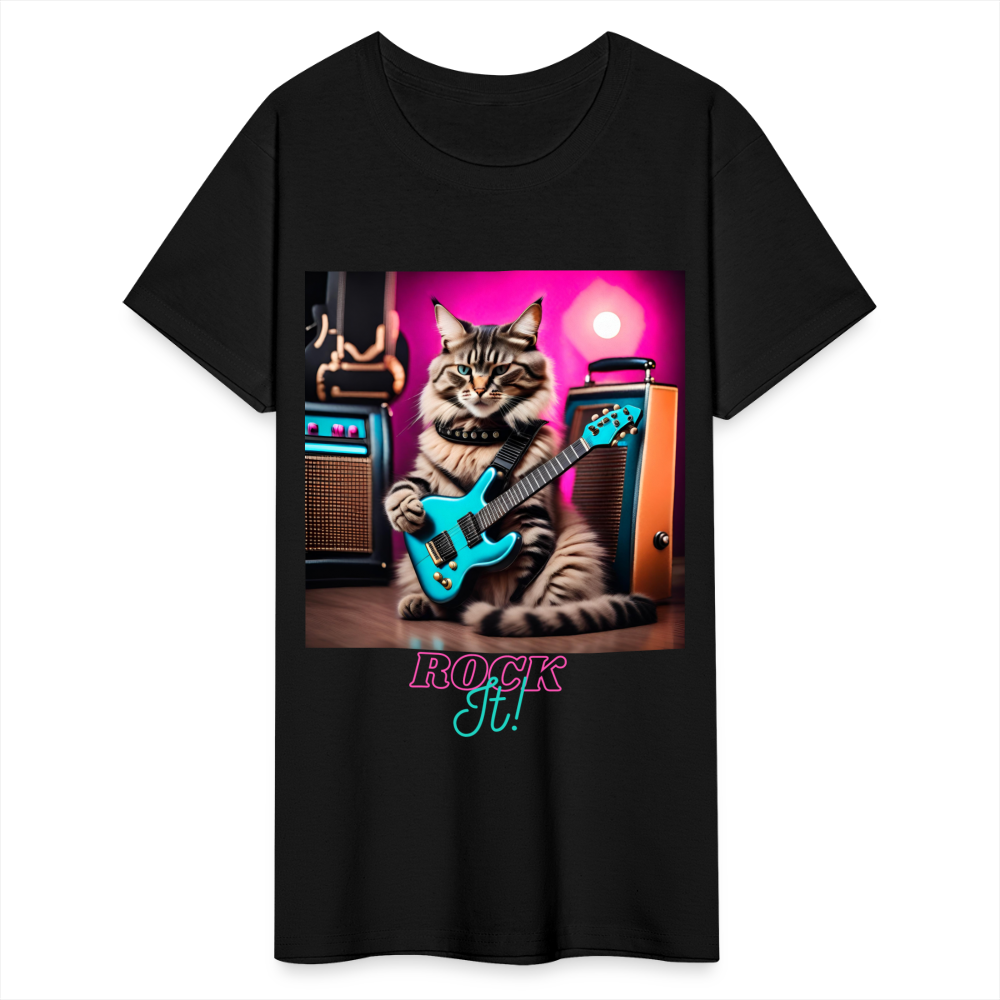 Rock IT! (Design 1) - Gildan Ultra Cotton Ladies T-Shirt - black