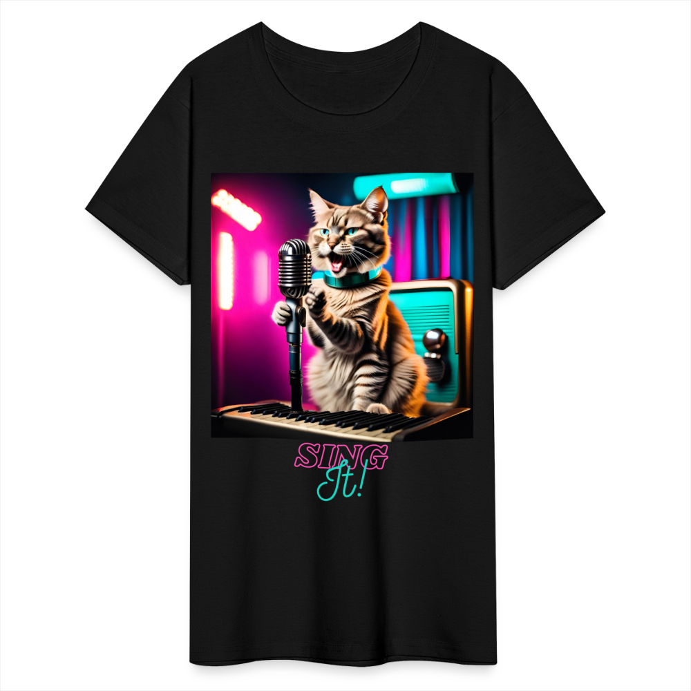 Sing IT! (Design 1) - Gildan Ultra Cotton Ladies T-Shirt - black