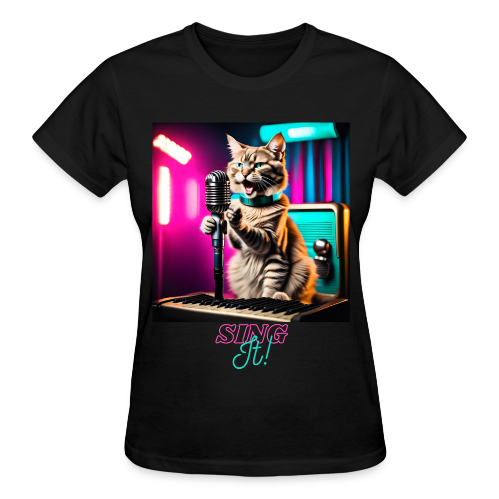 Sing IT! (Design 1) - Gildan Ultra Cotton Ladies T-Shirt - black