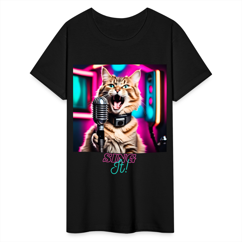 Sing IT! (Design 3) - Gildan Ultra Cotton Ladies T-Shirt - black