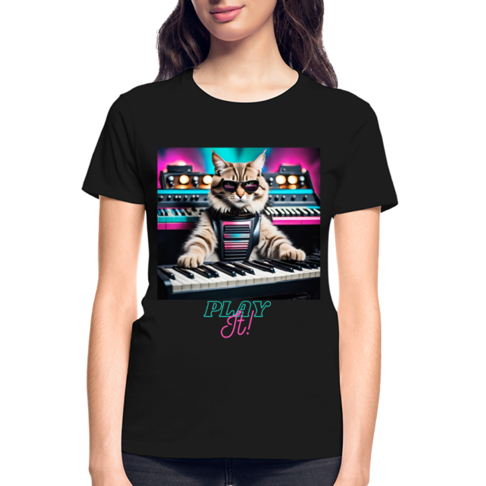 Play IT! (D2) - Gildan Ultra Cotton Ladies T-Shirt - black