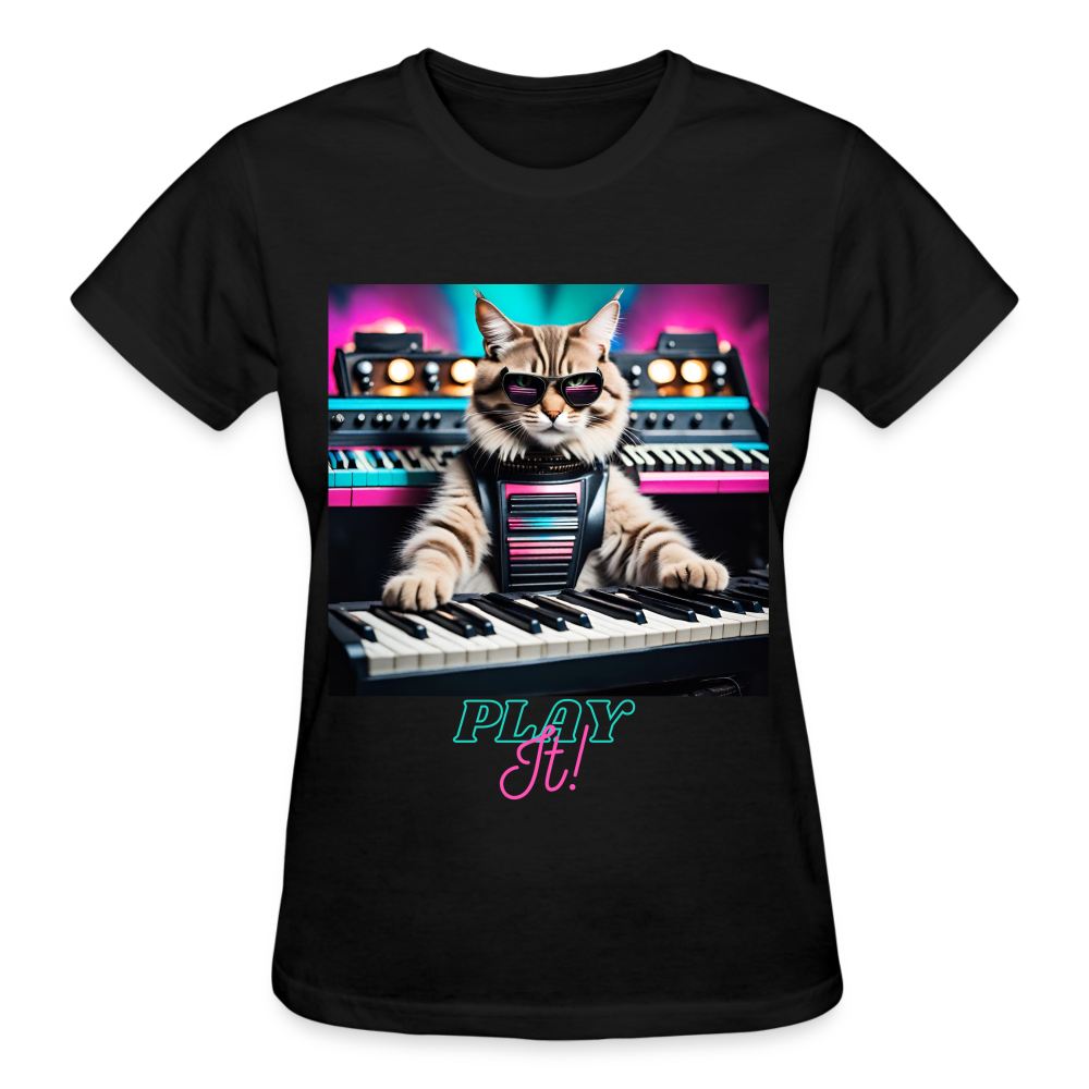 Play IT! (D2) - Gildan Ultra Cotton Ladies T-Shirt - black