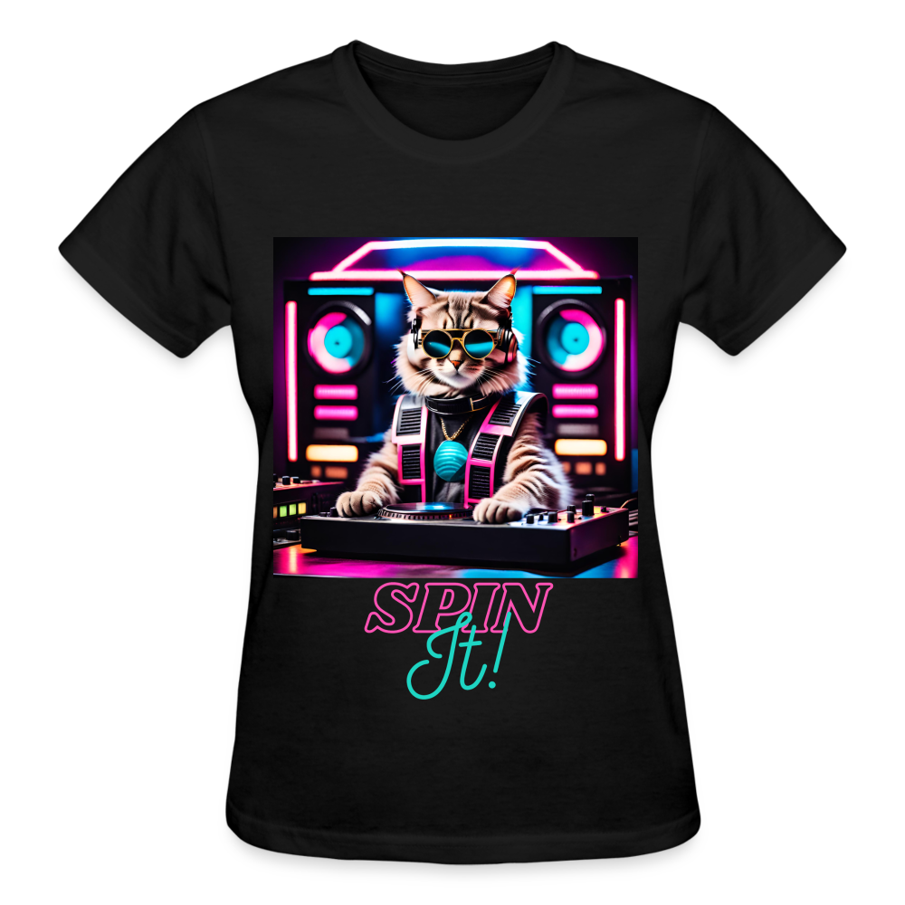 Spin IT! (D1) - Gildan Ultra Cotton Ladies T-Shirt - black