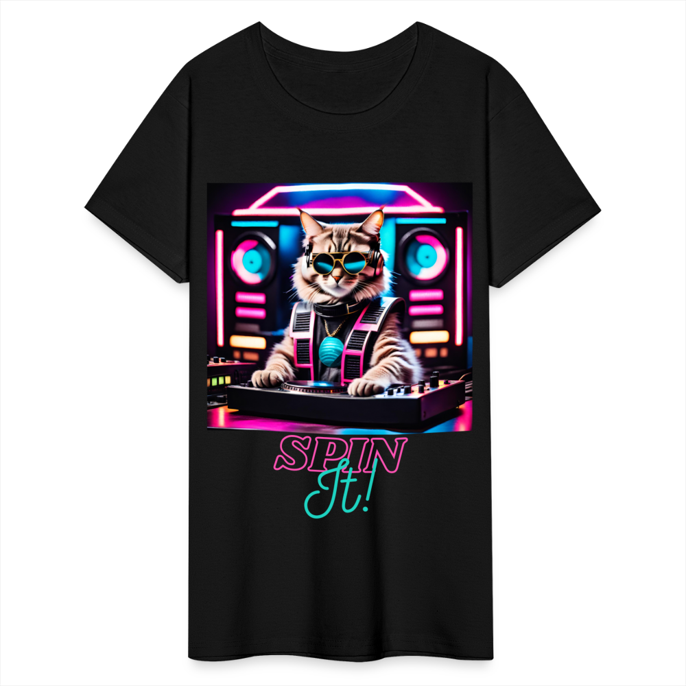 Spin IT! (D1) - Gildan Ultra Cotton Ladies T-Shirt - black