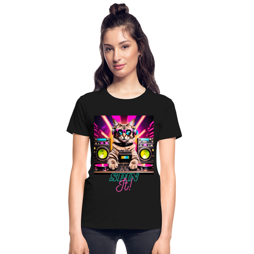 Spin IT (D2) - Gildan Ultra Cotton Ladies T-Shirt - black