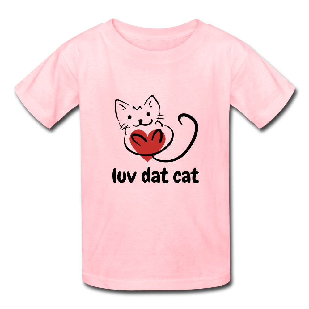 Official Luv Dat Cat Kids' T-Shirt - pink