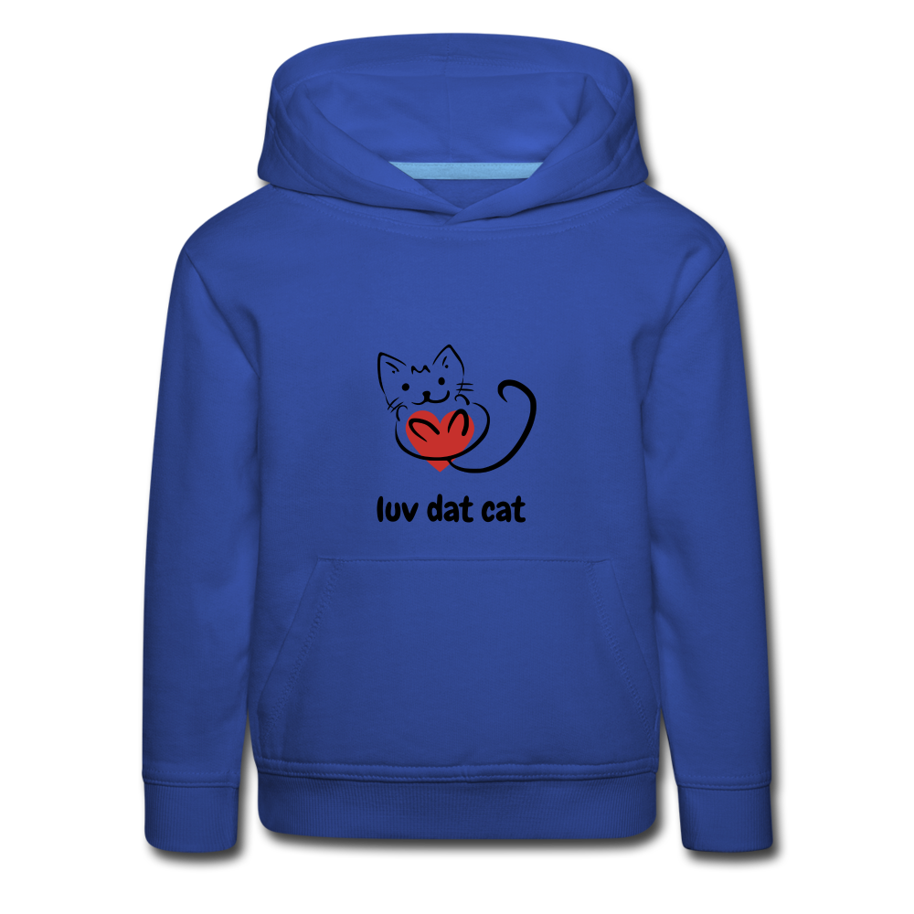Official Luv Dat Cat Kids‘ Premium Hoodie - royal blue