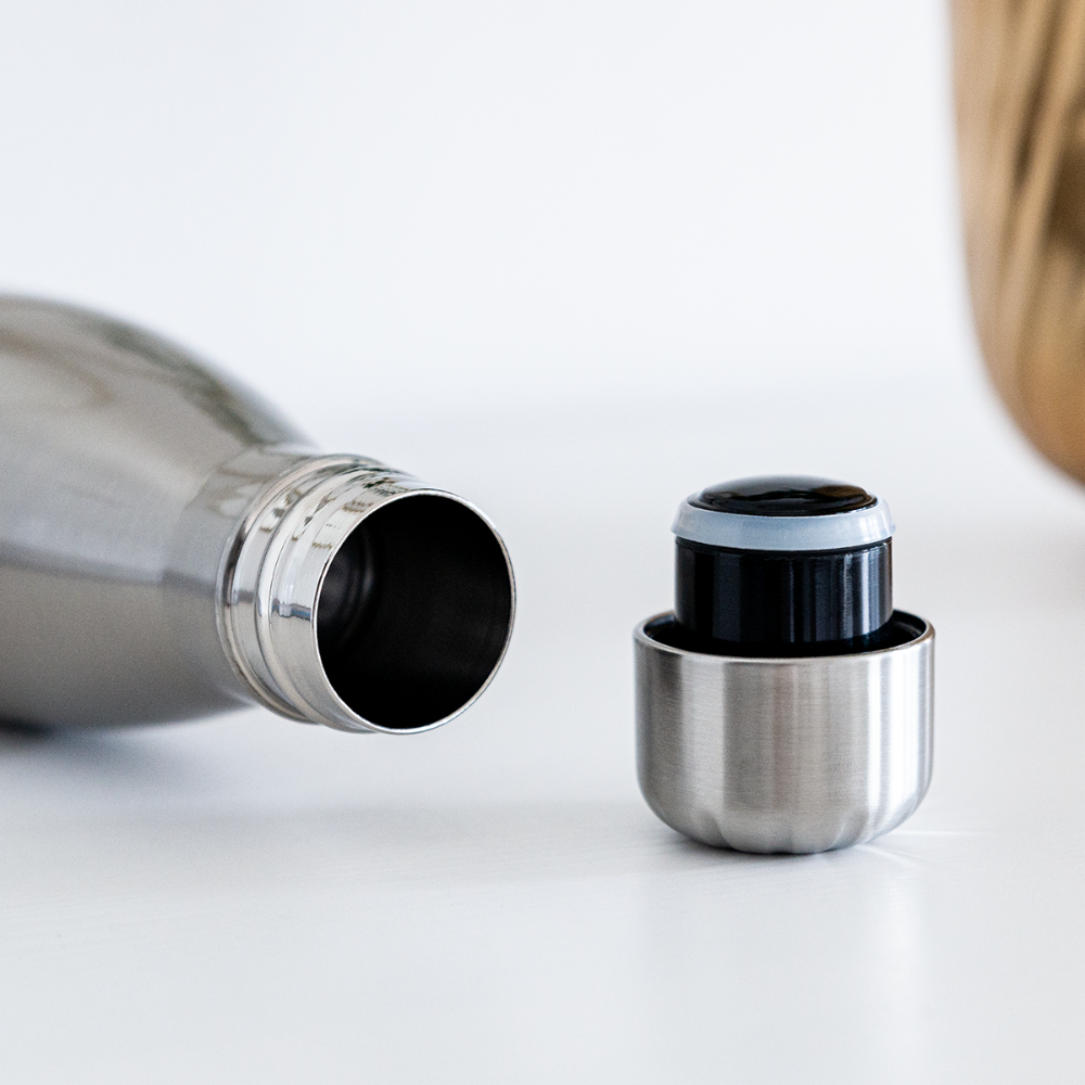 Official Luv Dat Cat Insulated Stainless Steel Water Bottle - silver