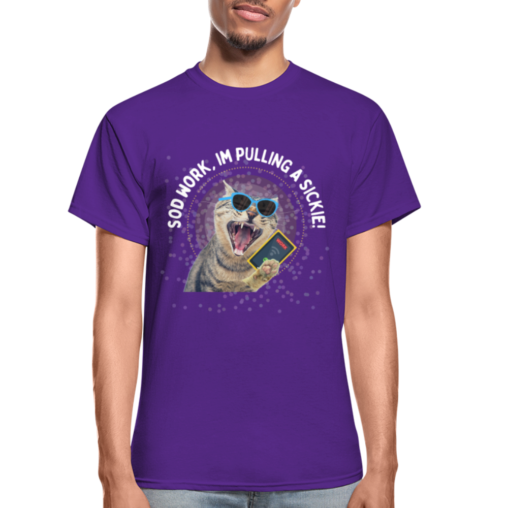 SOD WORK! Gildan Ultra Cotton Adult T-Shirt - purple