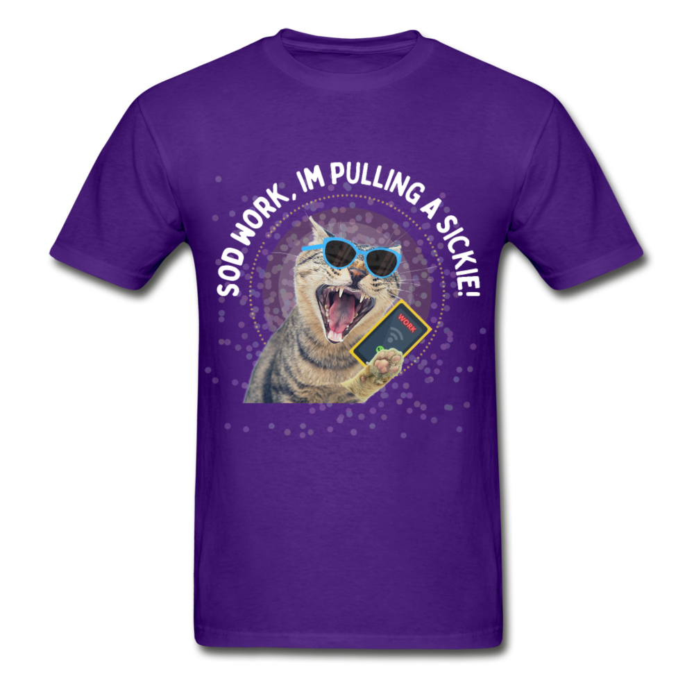 SOD WORK! Gildan Ultra Cotton Adult T-Shirt - purple