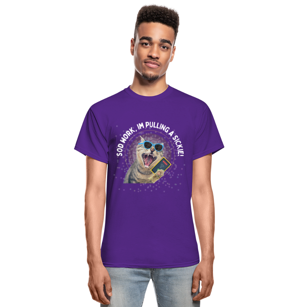 SOD WORK! Gildan Ultra Cotton Adult T-Shirt - purple