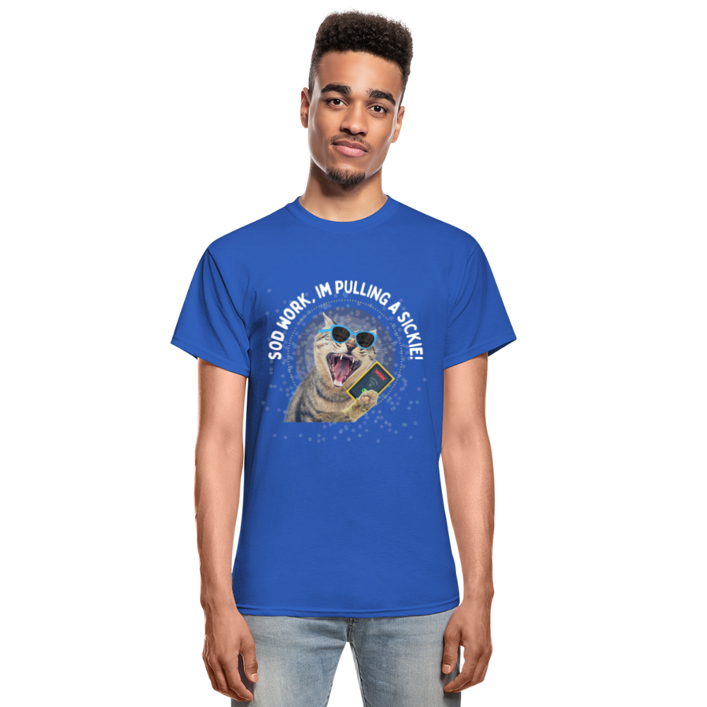 SOD WORK! Gildan Ultra Cotton Adult T-Shirt - royal blue