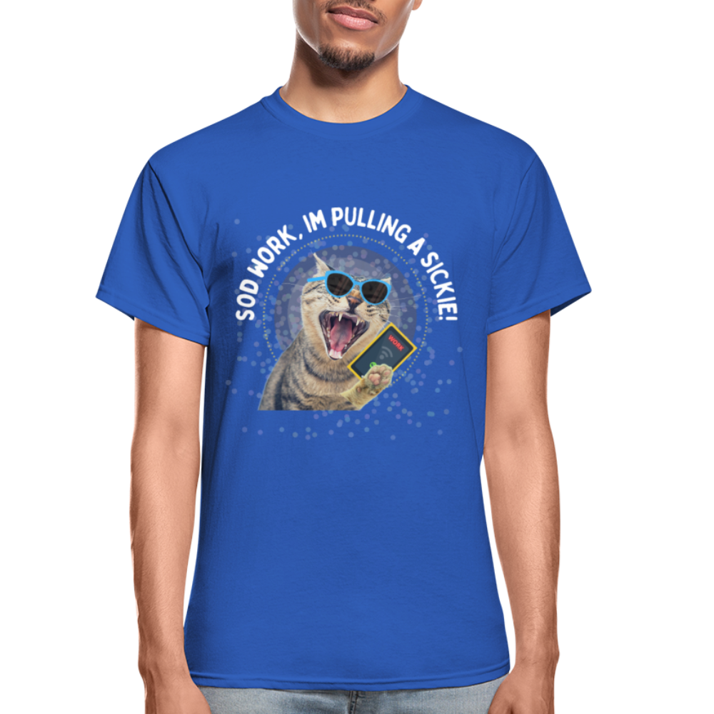 SOD WORK! Gildan Ultra Cotton Adult T-Shirt - royal blue