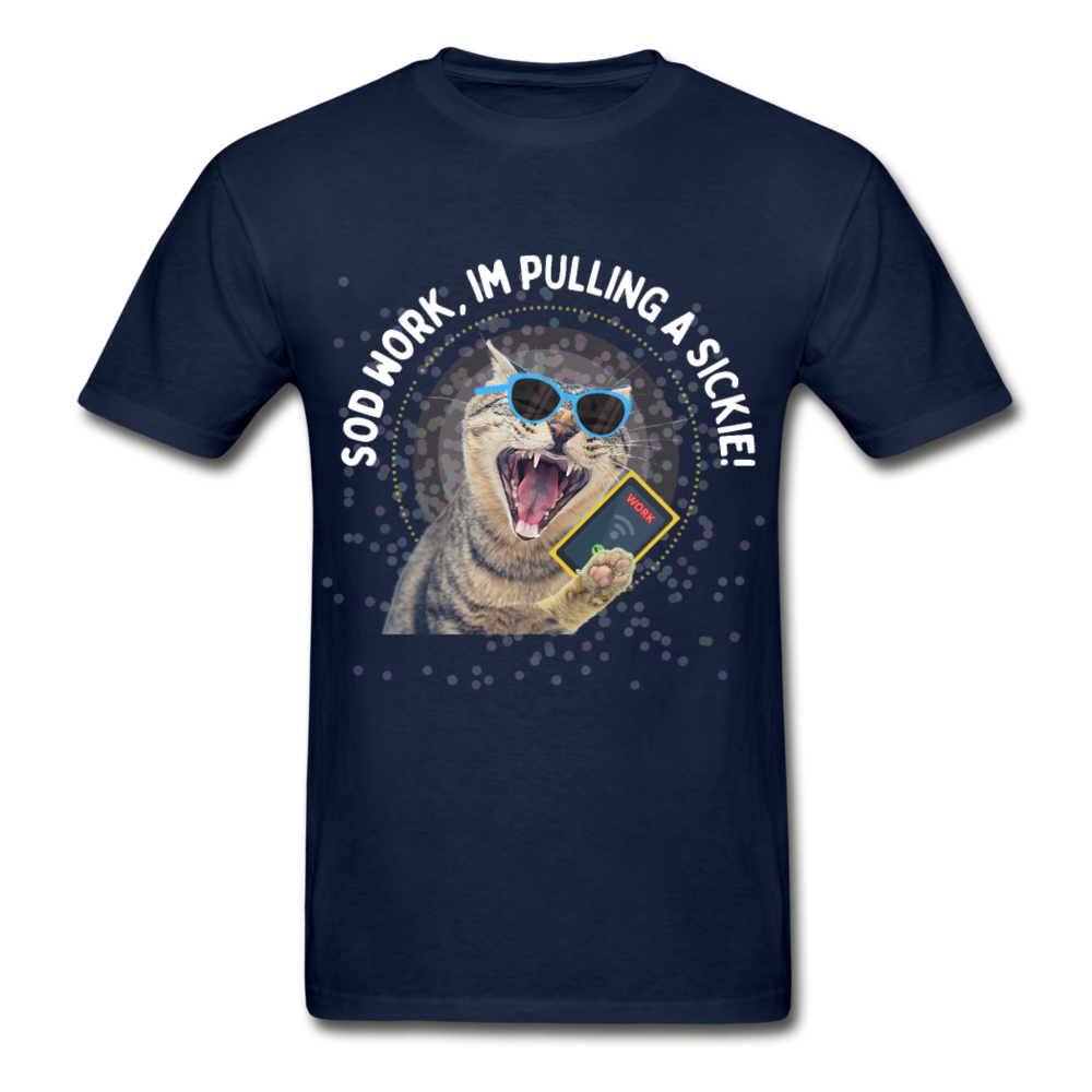 SOD WORK! Gildan Ultra Cotton Adult T-Shirt - navy