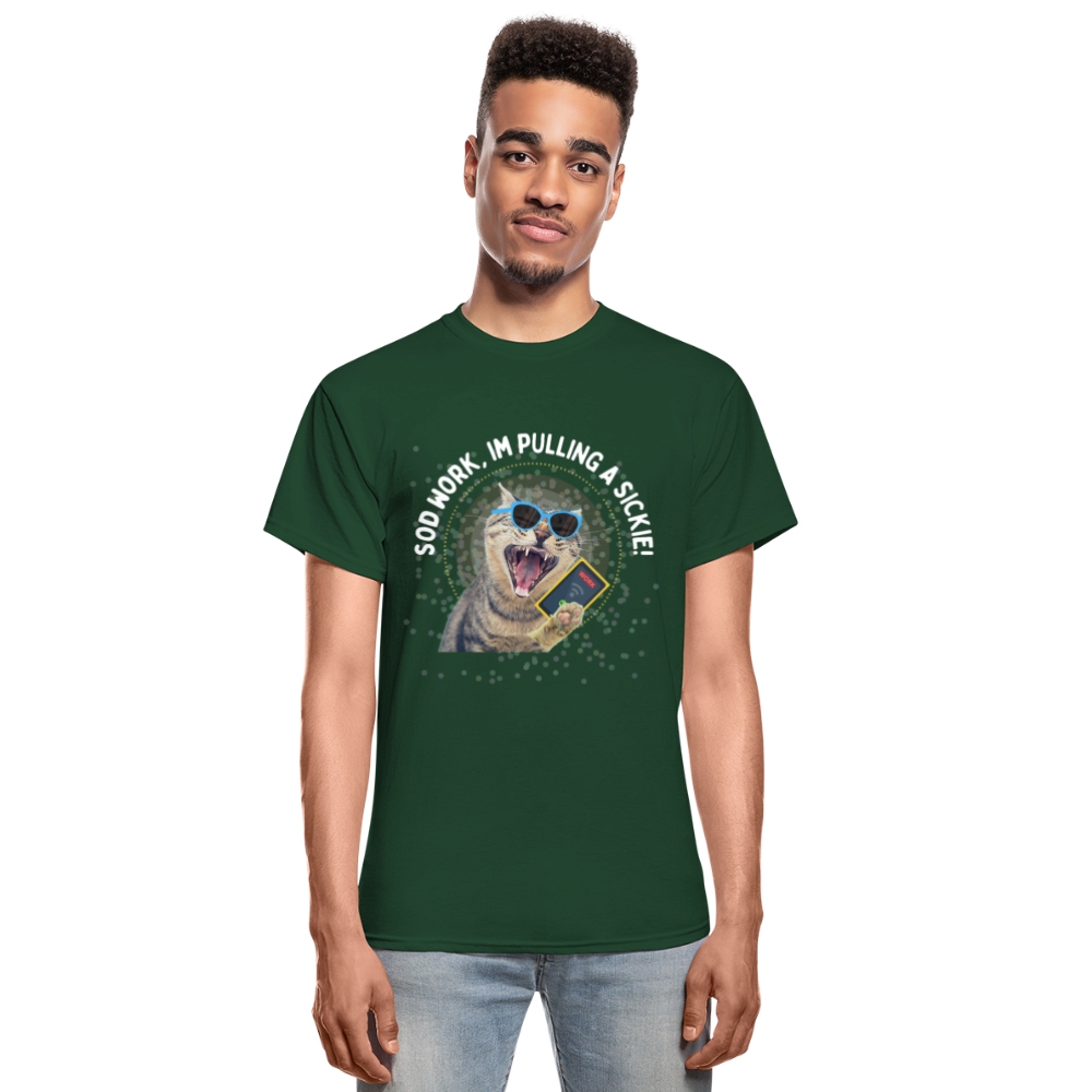 SOD WORK! Gildan Ultra Cotton Adult T-Shirt - forest green