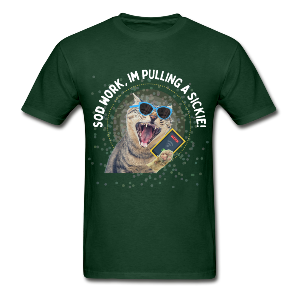 SOD WORK! Gildan Ultra Cotton Adult T-Shirt - forest green