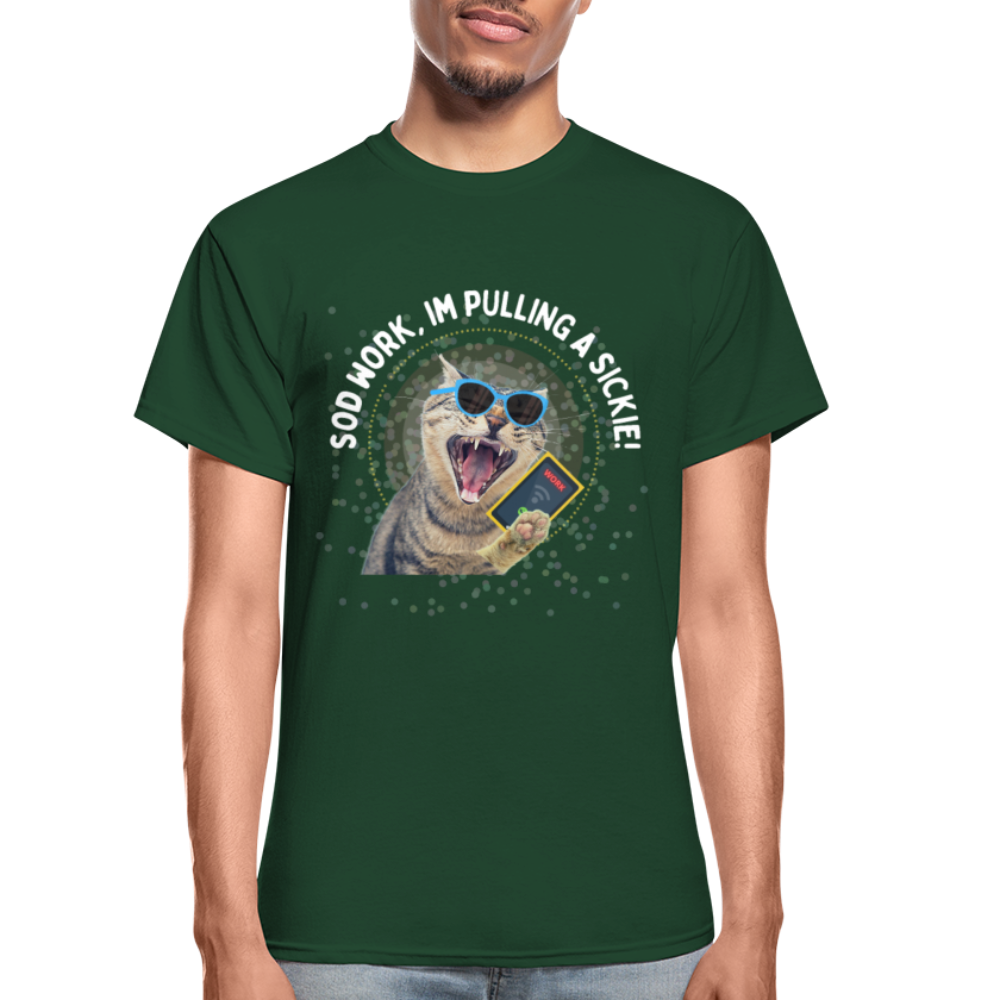SOD WORK! Gildan Ultra Cotton Adult T-Shirt - forest green