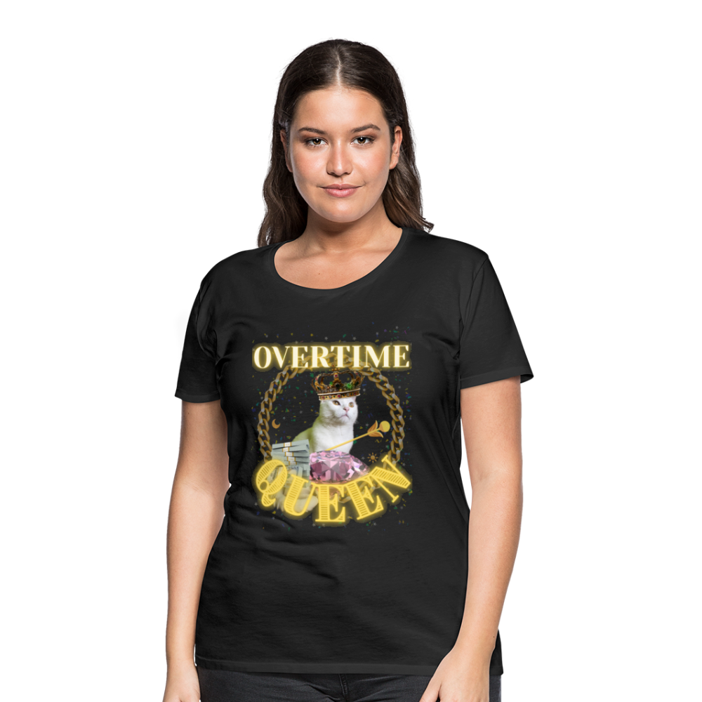 Overtime Queen Women’s Premium T-Shirt - black