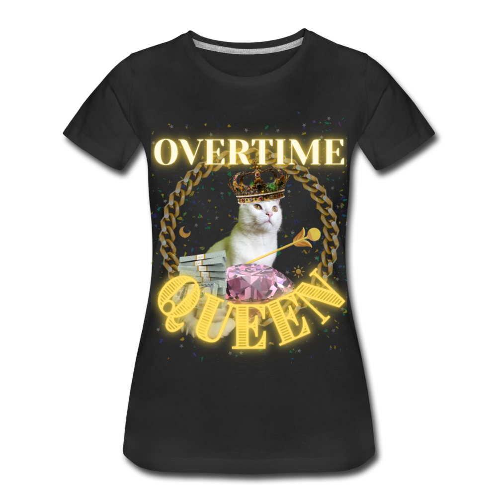 Overtime Queen Women’s Premium T-Shirt - black