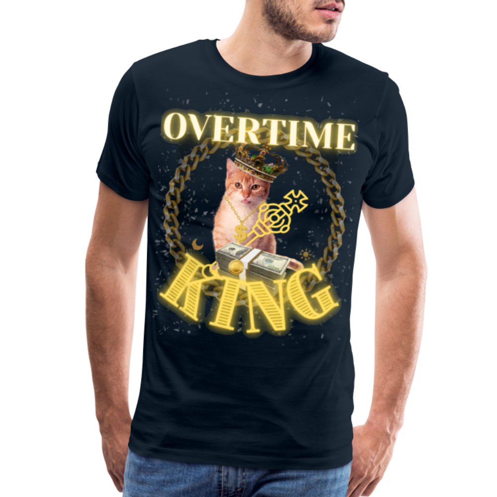 Overtime King Men's Premium T-Shirt - deep navy