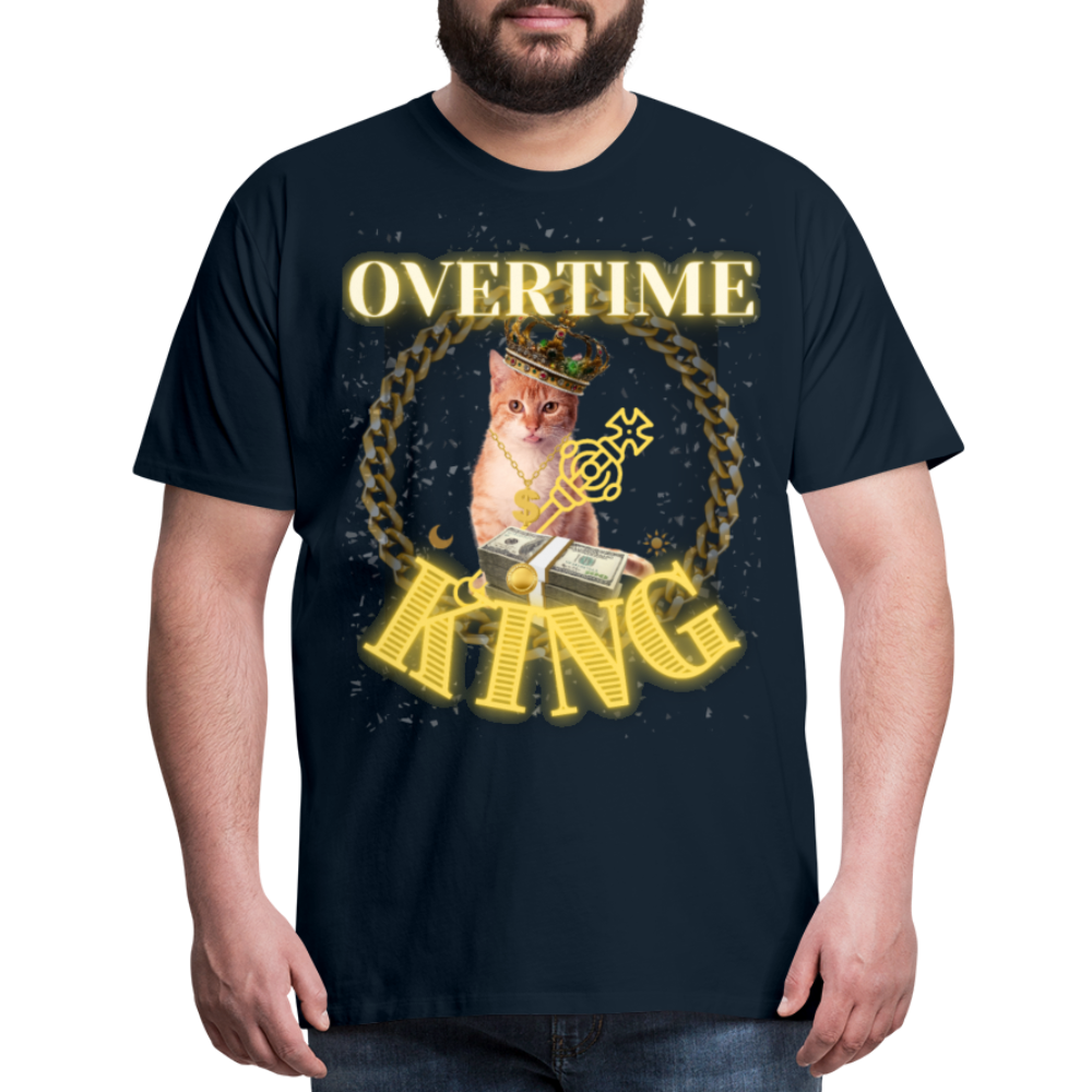 Overtime King Men's Premium T-Shirt - deep navy