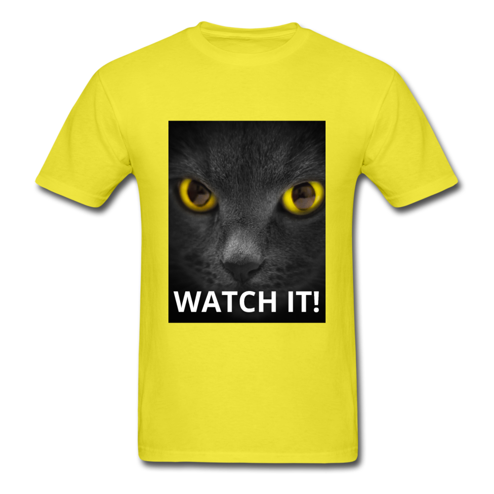 WATCH IT! Men's T-Shirt - yellow