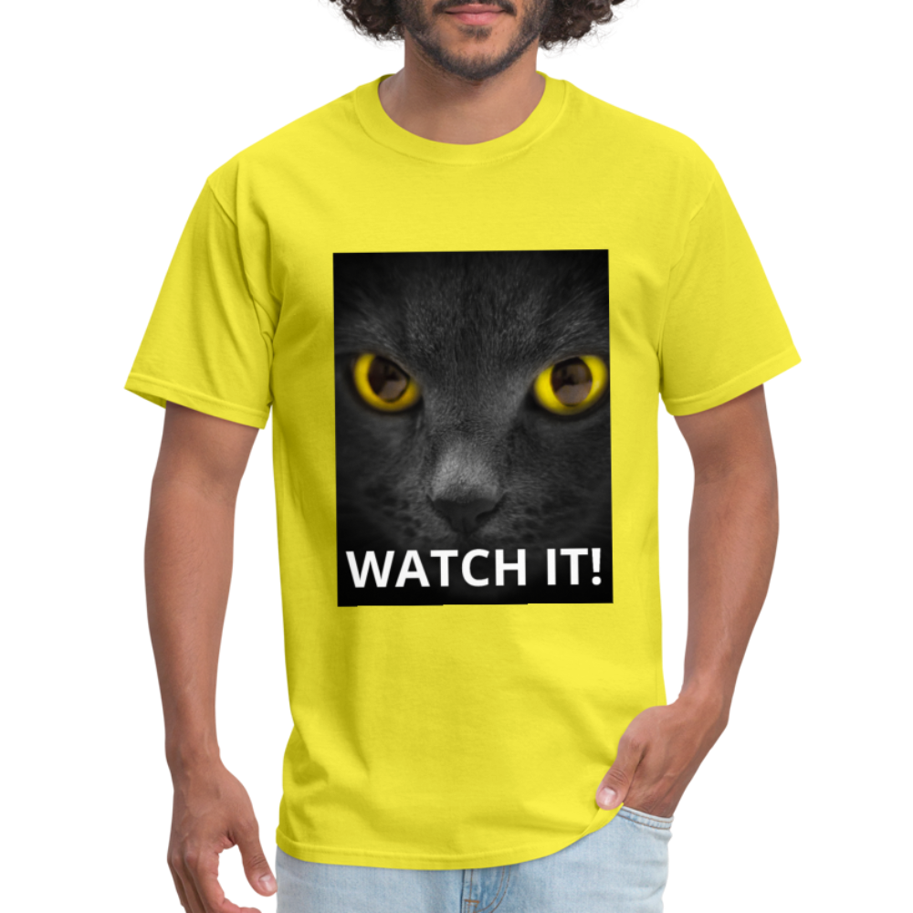 WATCH IT! Men's T-Shirt - yellow