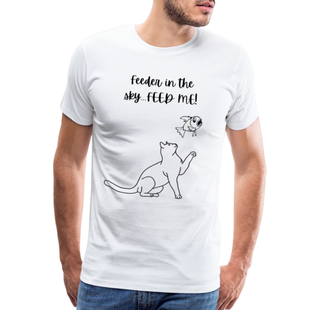 Feeder In The Sky Men's Premium T-Shirt - white