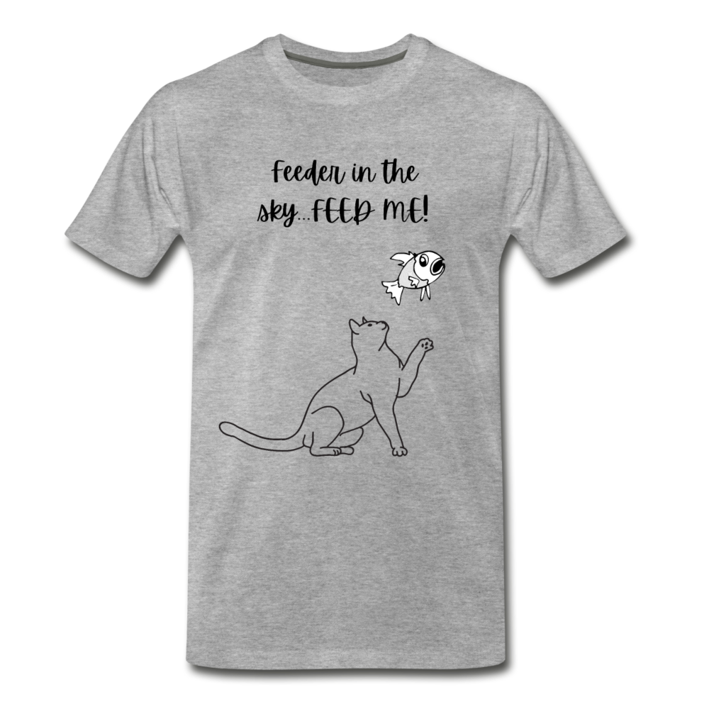 Feeder In The Sky Men's Premium T-Shirt - heather gray