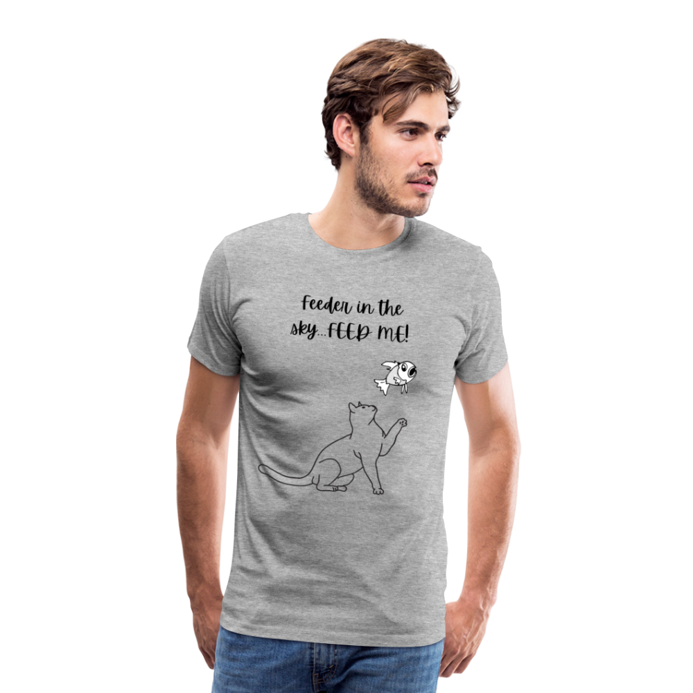 Feeder In The Sky Men's Premium T-Shirt - heather gray