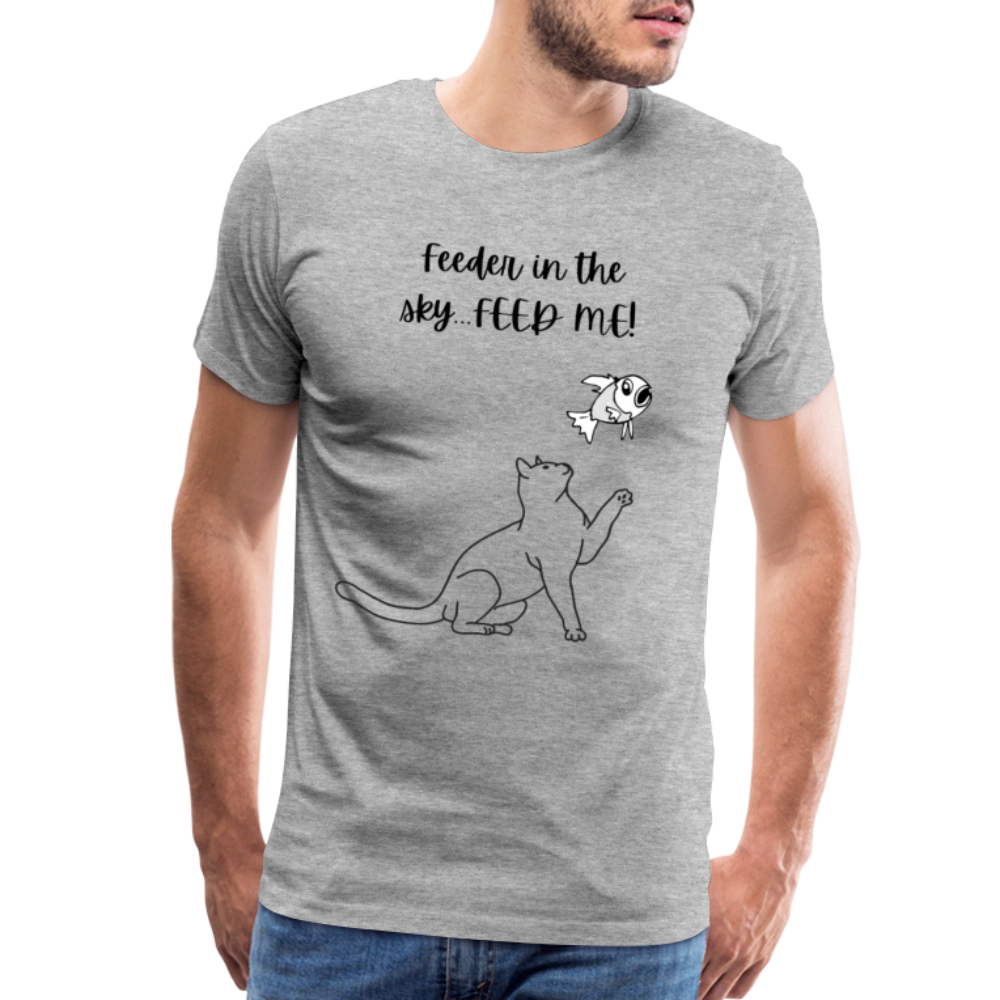 Feeder In The Sky Men's Premium T-Shirt - heather gray