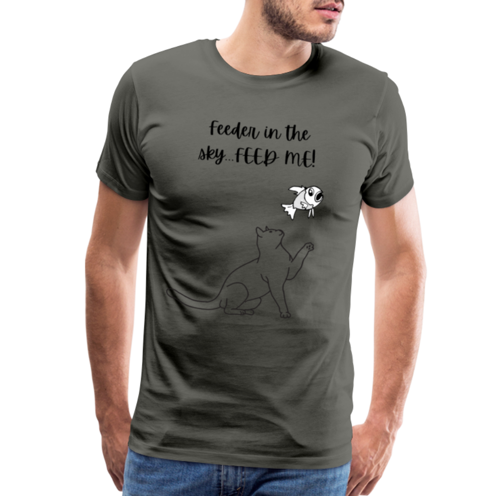 Feeder In The Sky Men's Premium T-Shirt - asphalt gray