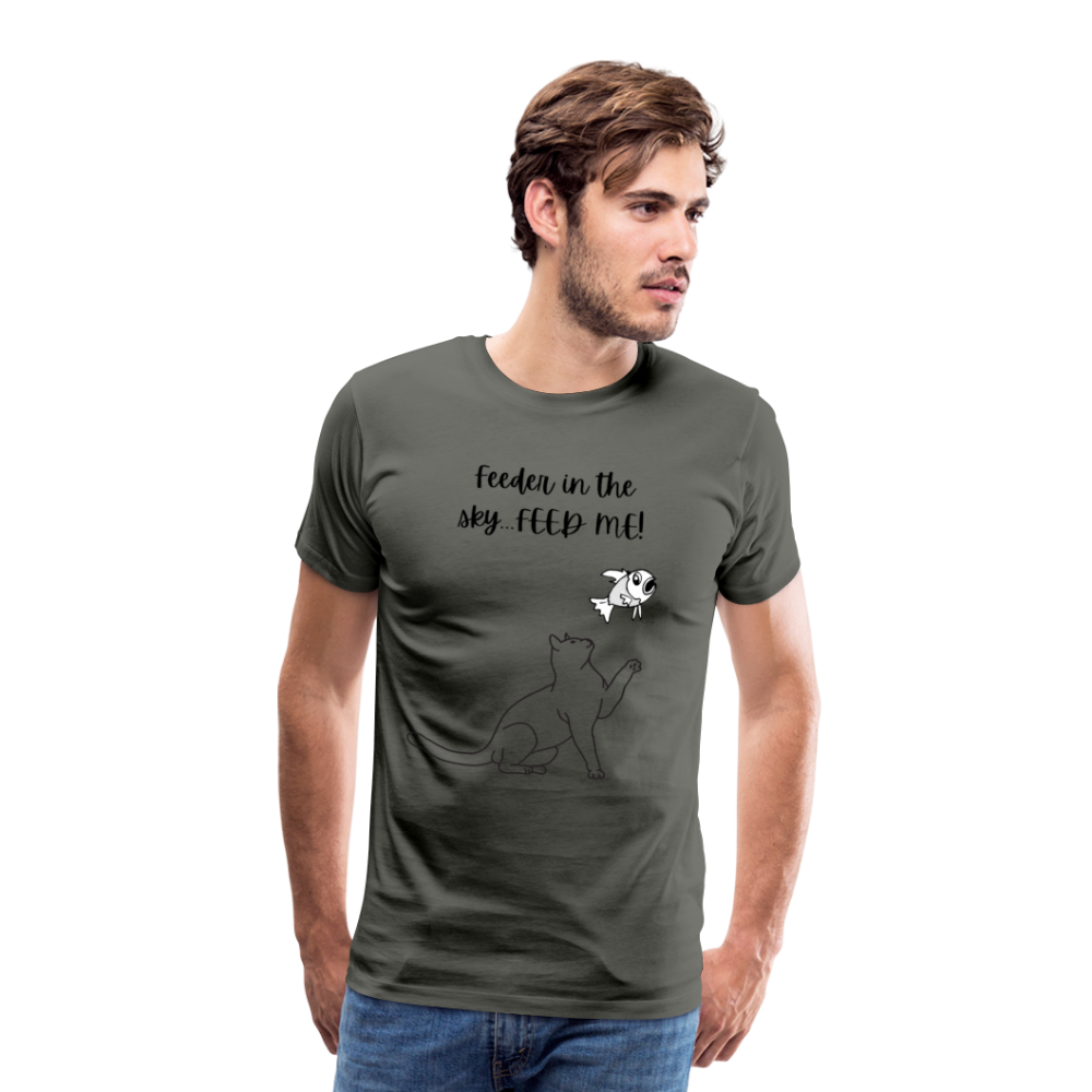 Feeder In The Sky Men's Premium T-Shirt - asphalt gray