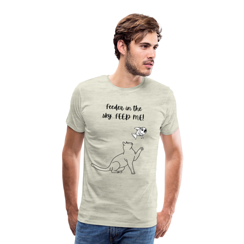 Feeder In The Sky Men's Premium T-Shirt - heather oatmeal