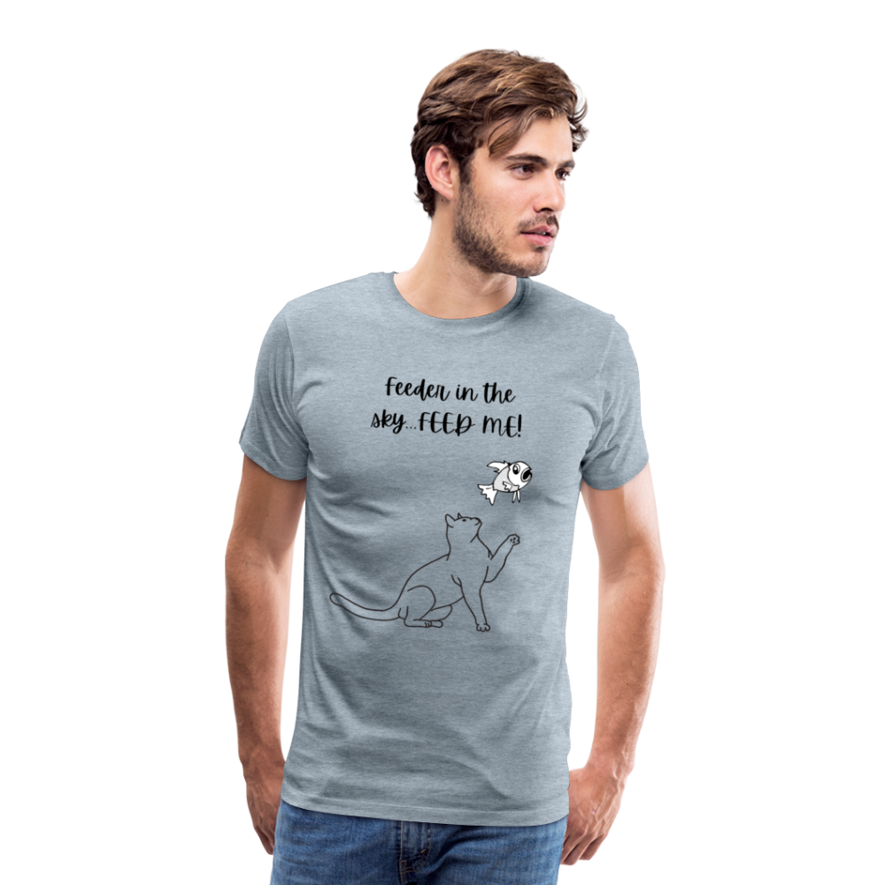 Feeder In The Sky Men's Premium T-Shirt - heather ice blue