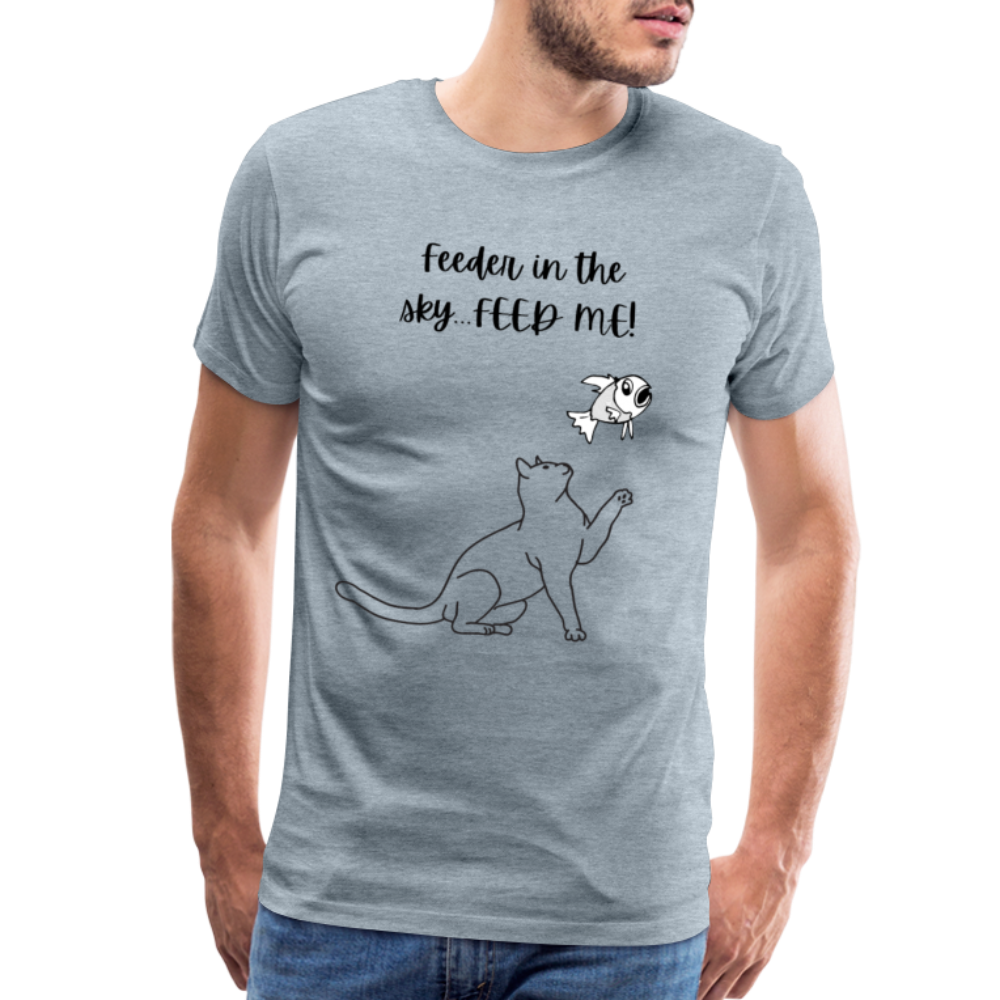 Feeder In The Sky Men's Premium T-Shirt - heather ice blue