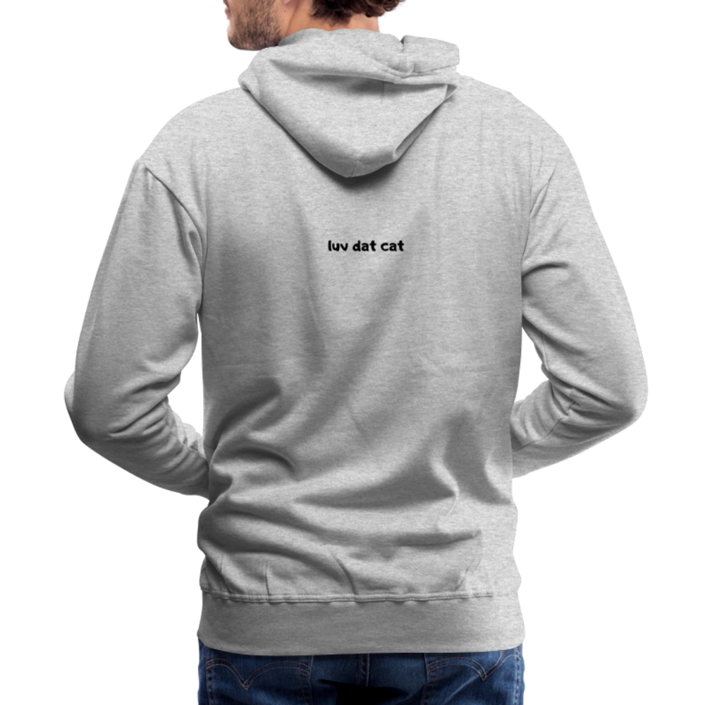 Official Luv Dat Cat Men's Premium Hoodie - heather grey