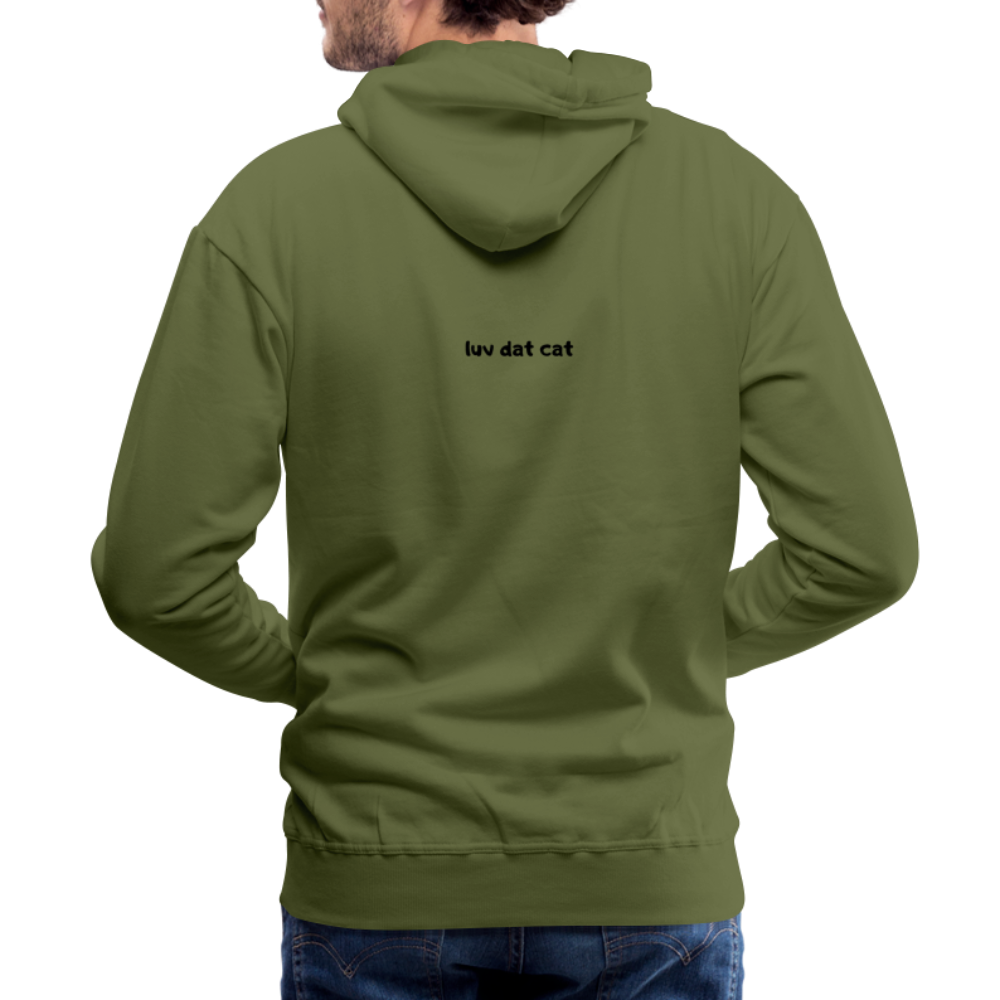 Official Luv Dat Cat Men's Premium Hoodie - olive green