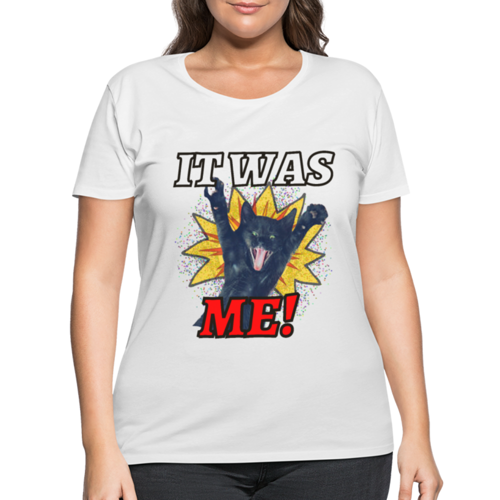 IT WAS ME! Women's Curvy T-Shirt - white