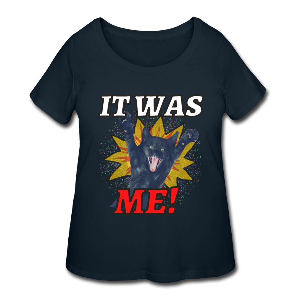 IT WAS ME! Women's Curvy T-Shirt - navy