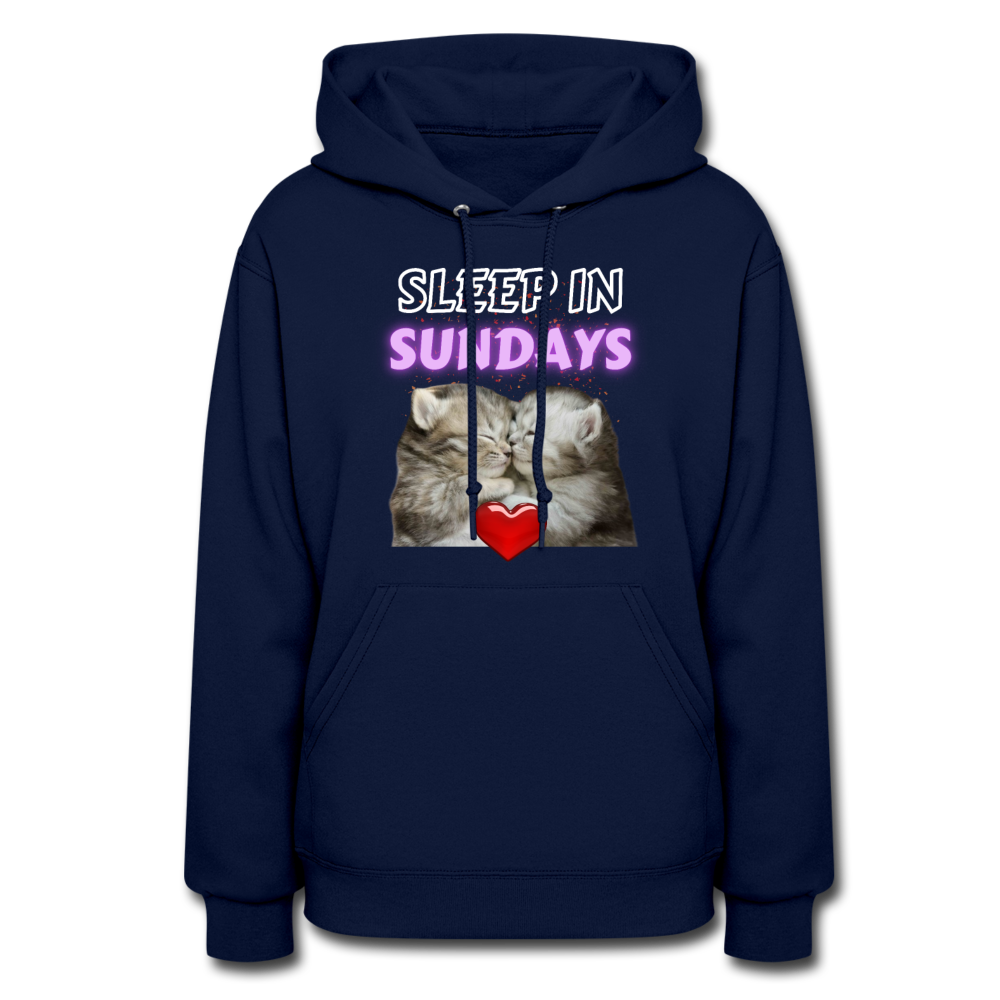 Sleep In Sundays Women's Hoodie - navy