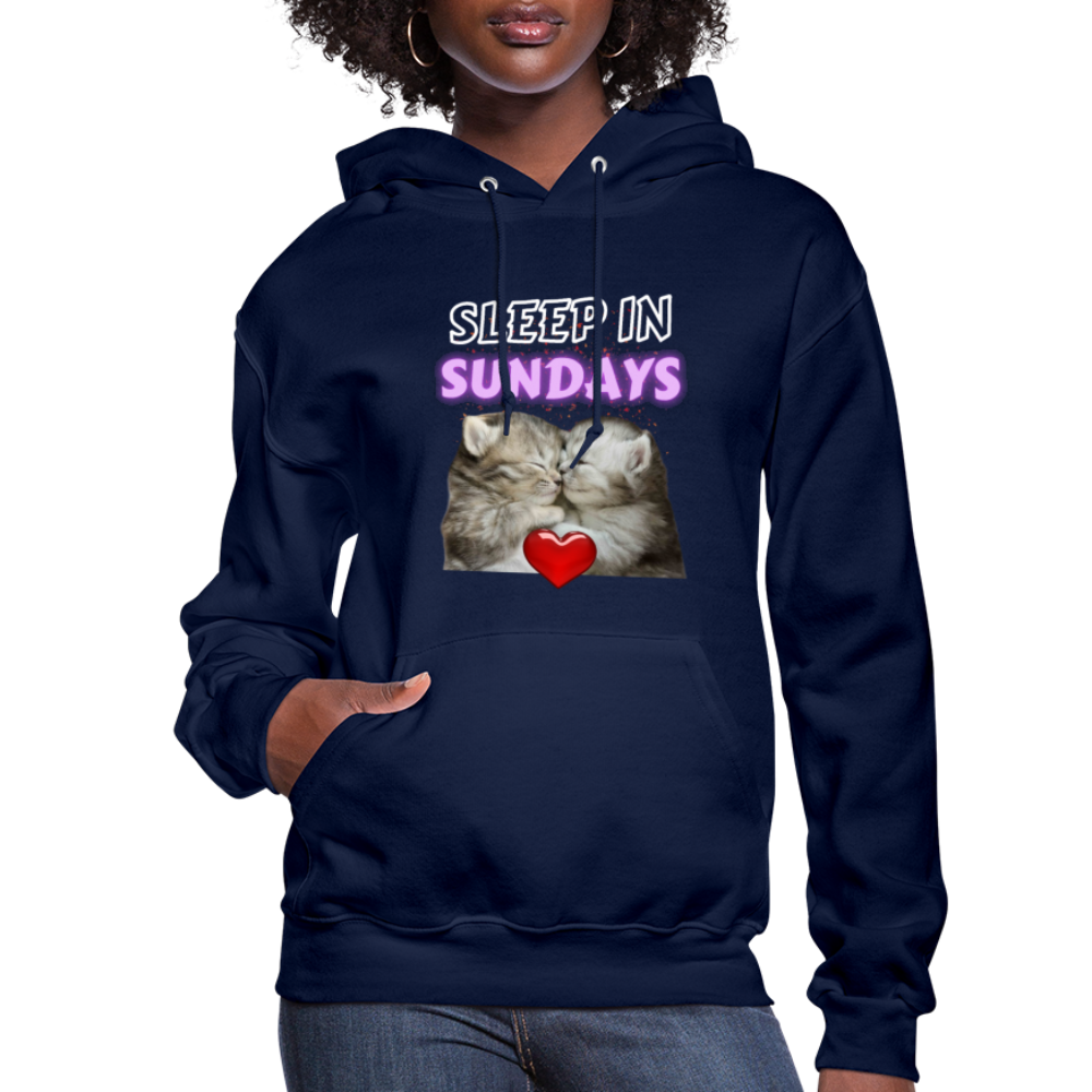 Sleep In Sundays Women's Hoodie - navy