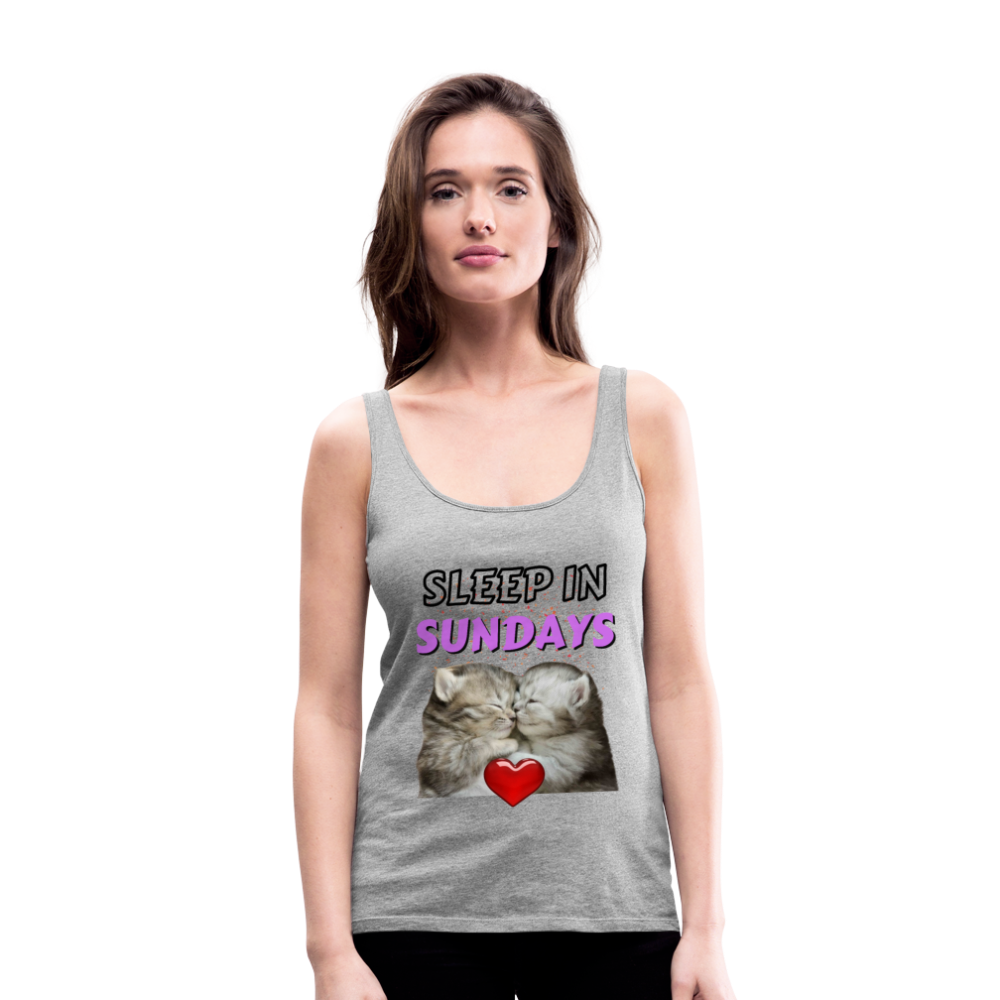 Sleep In Sundays Women's Premium Tank Top - heather gray