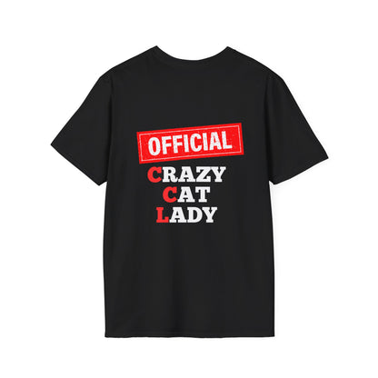 Official Crazy Cat Lady (Design 1) - Unisex Softstyle T-Shirt