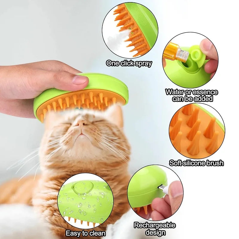 PurrGlow Multifunctional Cat Steamy Brush