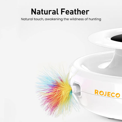 ROJECO 2 in 1 Smart Cat Teaser Toy